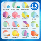 Kids Bath Bombs Gift Set – 15 Pack with Surprise Toys
